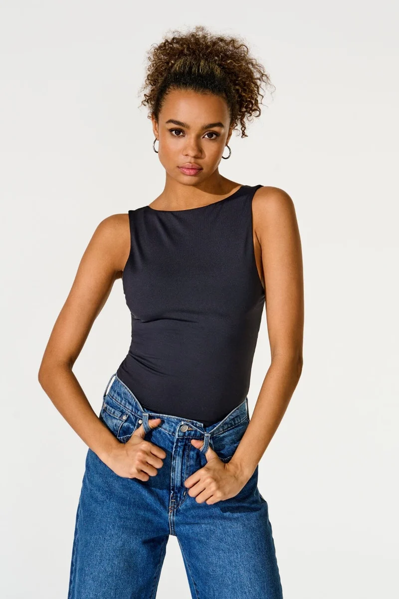 Only - Onlea S/L 2-Ways Fit Top - 4141432 Black