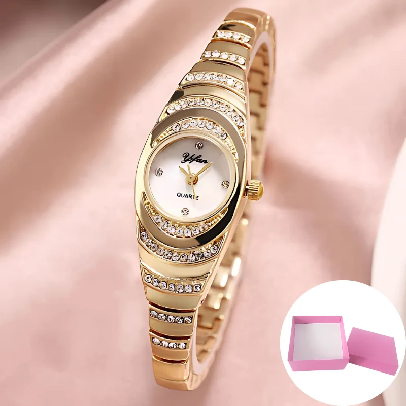 Jewelance™ ElegantWatch: Elegant Modern Kvinnors Klocka Med Presentask