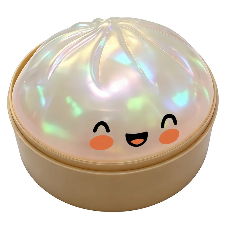 Kletshuts™ SquishyDumpling: Glittrande Squishy Klimp Sensorisk Kramleksak