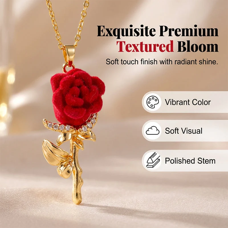 Jewelance™ RoseNecklace 1+1 GRATIS: Elegant Romantiskt Roshängsmycke Halsband