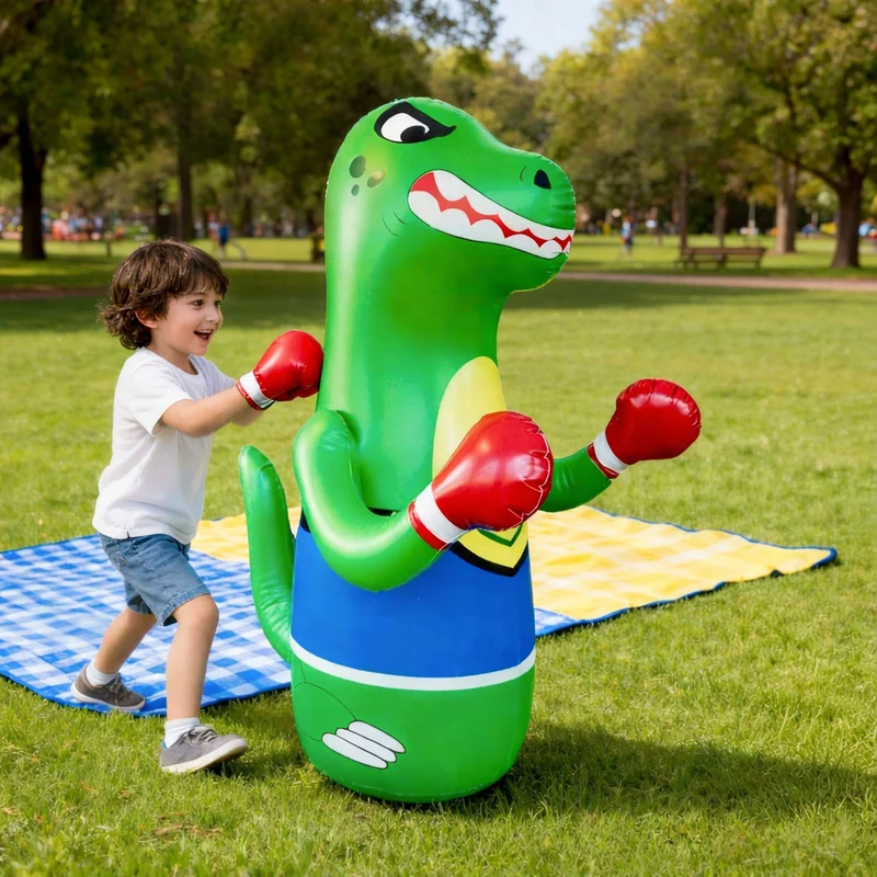 Kletshuts™ DinosaurPunch: Uppblåsbar Aktiv Lek Dinosaur Slagverktyg
