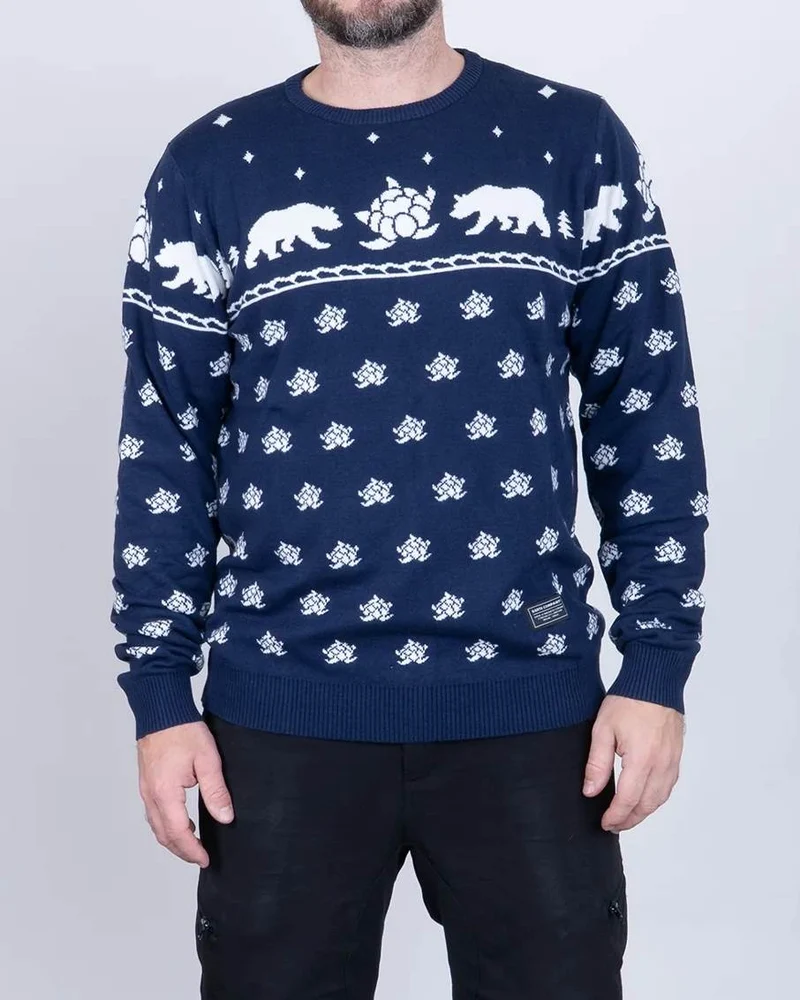 Bear Knitted Crewneck Tröja