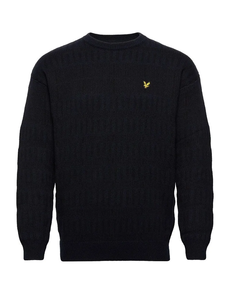Grid Knit Crew Tröja