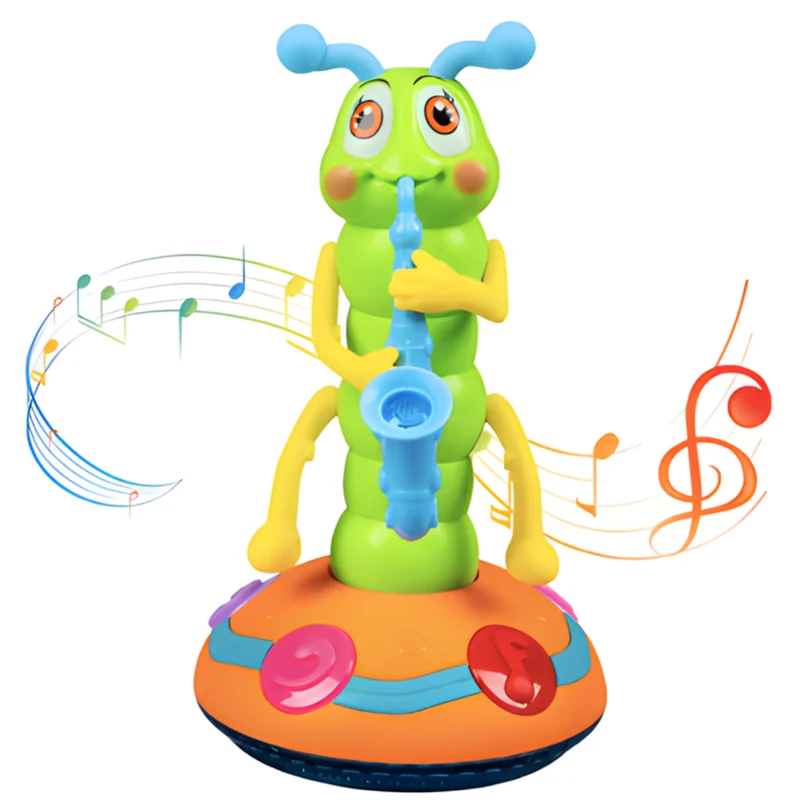 Kletshuts™ CaterpillarToy: Interaktiv Ljus Och Musik Larv Barn Leka Leksak