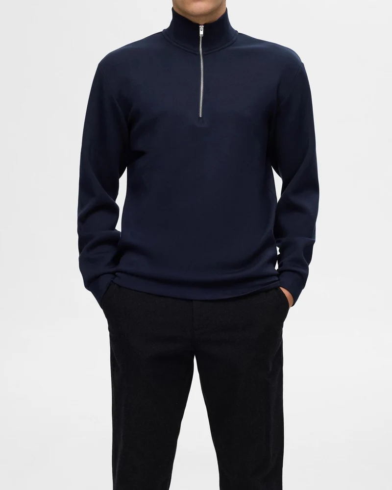 Emanuel Soft Zip High Neck Tröja