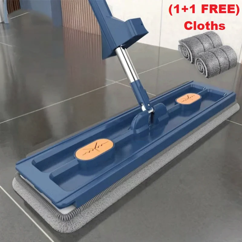 Cleaner Pro° RotatingMop: Starkt Handtag Enkel Rengöring 360° Roterande Platt Mopp