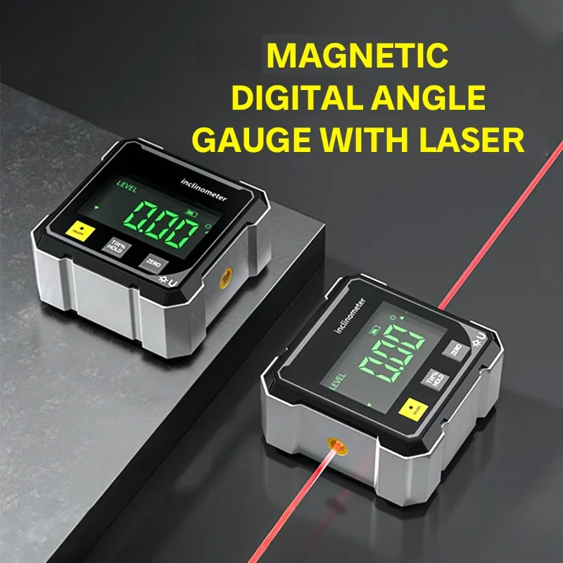 Globetrek° DigitalInclinometer: Digitalt Magnetiskt Sidor Laserlutningsmätare