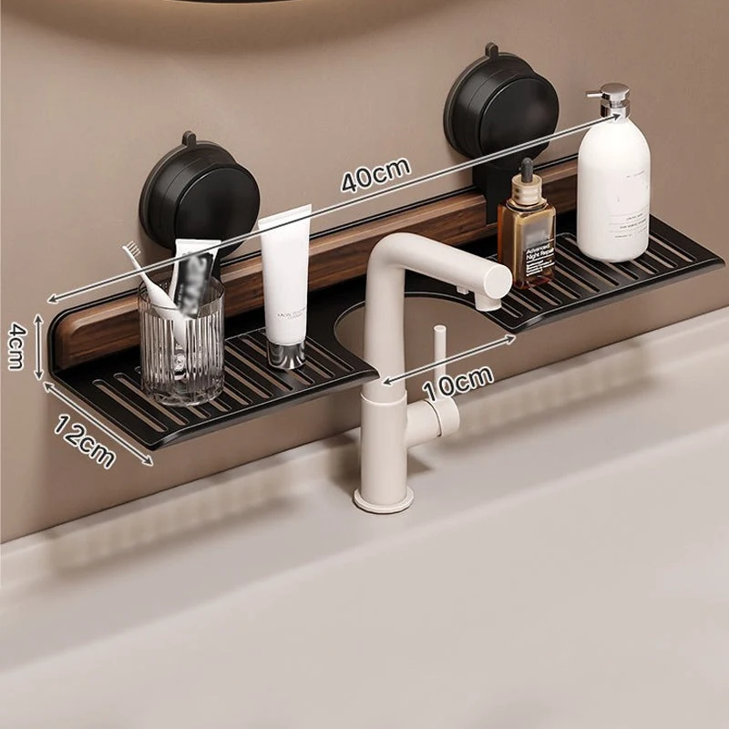 GlideHold® BathroomRack: Modernt Sugande Badrumsställ Med U-Räffla Design