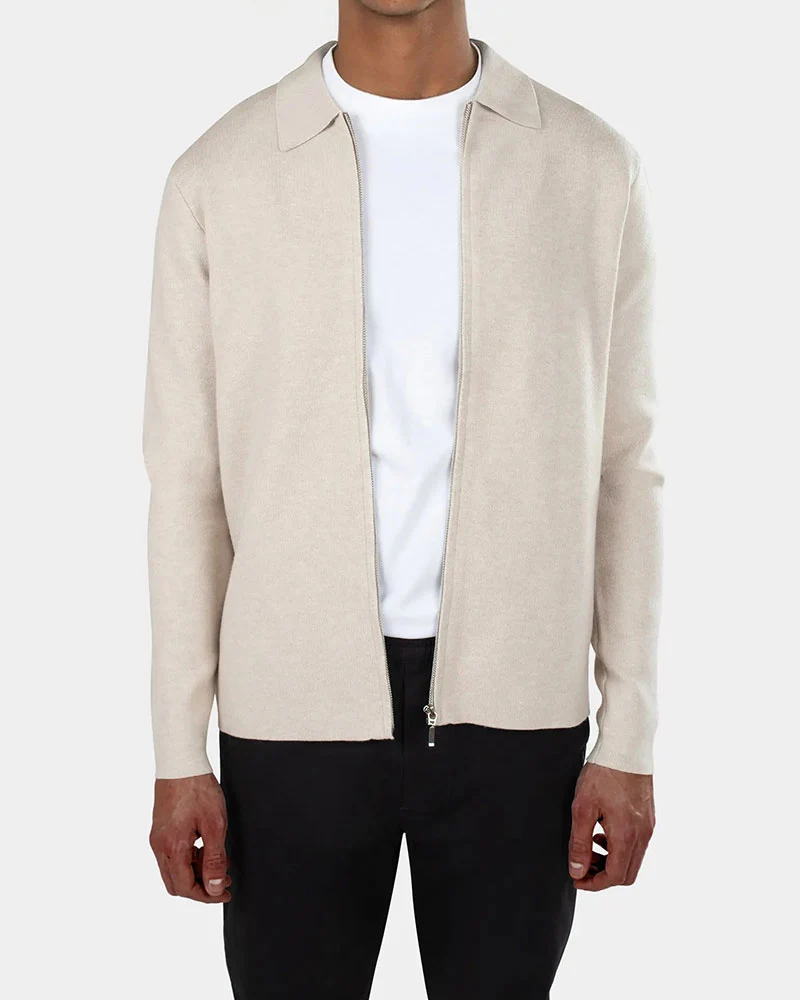 Colby Knitted Full Zip Tröja